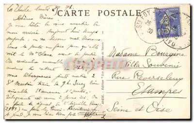 Sainte-Foy — Spadanie wodospadu Champet — wydanie A.B.E.R.T. n°3931 — Rewers