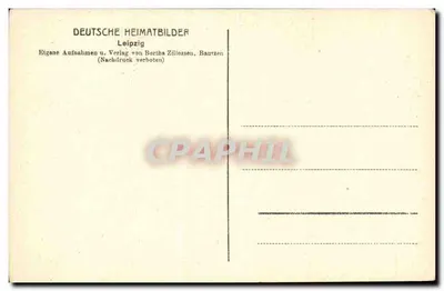 Leipzig — Laubengang w starym ratuszu — Deutsche Heimatbilder, Leipzig — Rewers
