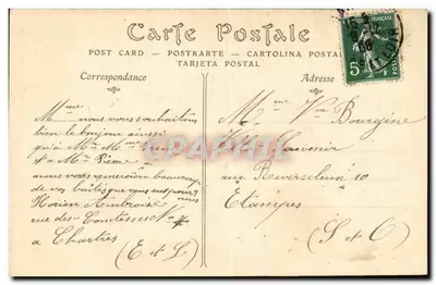 Katedra w Chartres — Panny z Kolumny — ND Phot. — Rewers