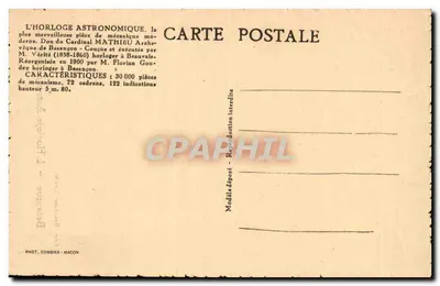 Besançon — A Relógio Astronômico — Edit Brandibas-Goudey — Verso
