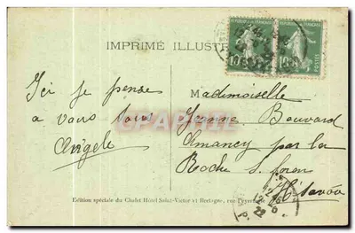 Lourdes, Portez-lui — edição especial do Chalet Hôtel Saint-Victor e Bretagne, n°123 — Verso