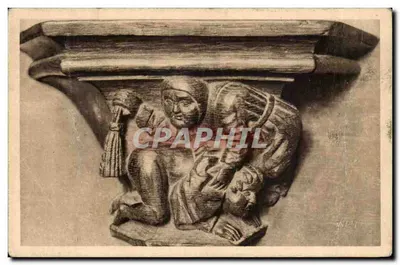 Igreja de Brou (Ain) — Detalhe das Cadeiras — Les Éditions d'Art Vve. Paris