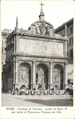Fontana di Termini — dzieło Domenica Fontany — wydawca OSM, numer serii nie widoczny