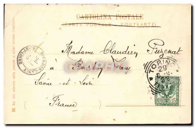 Torino - Monumento a Umberto I, eretto a Soperga — F. Chypriin, 1900 — Verso