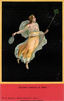 Bacchante dançarina de Pompeia — Éd. E. Ragozino ; Galleria Umberto I. - Napoli