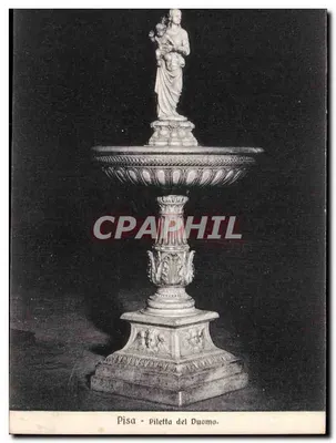 Pisa - Pileletta do Duomo — estátua da Virgem com o Menino — G. Barsanti e figli