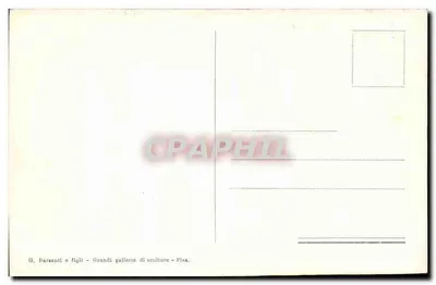 Pisa - Pileletta do Duomo — estátua da Virgem com o Menino — G. Barsanti e figli — Verso