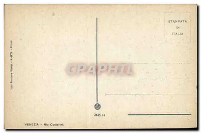 Venetië — Kanal onder de maan — Rio Contarini, Milaan — Achterkant