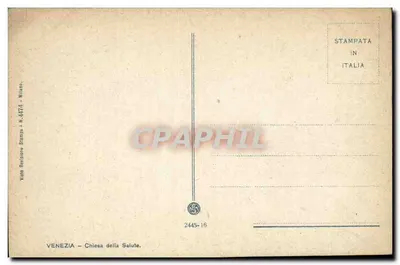 Vêneto — A basílica da Salute — Vato Revision Stampa - N. 4474 - Milão — Verso