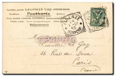 Florença — A fachada da catedral e o campanário de Giotto — C.G. e Co. em F. — Verso