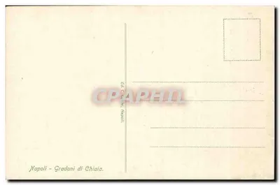 Napoli - Gradoni di Chiaia — Wyd. Cucinini, Neapol — Rewers
