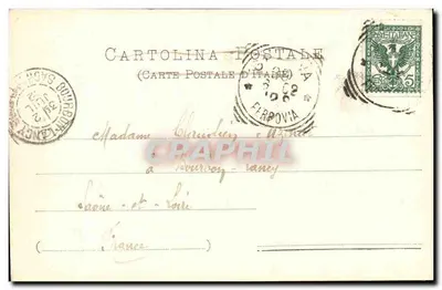 Gênova - Castelo Mackenzie (Eng. Coppedé) — editor C. Chiorio, n° 275 — Verso