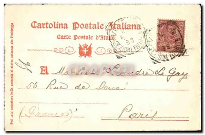 Widok Wenecji — wydawca Cartolina Postale Italiana, nr 105 — Rewers