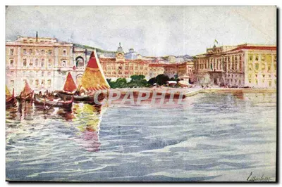 Trieste - Piazza grande dal mare — editor Trieste, N.7198