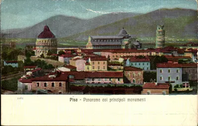 Pisa - Panorama com os principais monumentos — Altero Terri, n° 1081