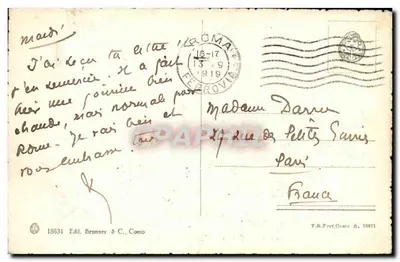 Rzym — Foro Trajana — wydawca Brunner & C., Como, nr 18634 — Rewers