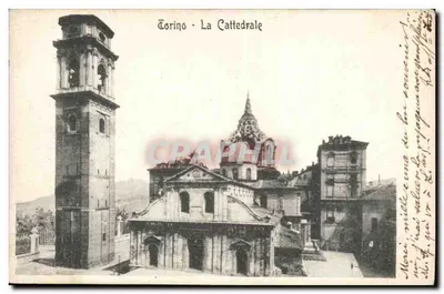 Turim — A Catedral — editor Cartolina Postale, número de série não visível