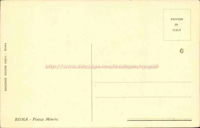 Piazza Mincio — Rzym — Wydawnictwo Mauro Gigli — Rewers