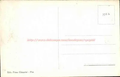 Piza — Kościół Santa Maria della Spina — wydawca Primo Chiappini, nr serii 378 b — Rewers