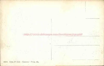 Genua - Via XX Settembre — wydawca F. Cali, nr 43011 — Rewers