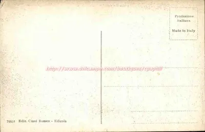 Frascati - Villa Torlonia e Cascata — Editor Ediz. Ciani Romeo, n° 79931 — Verso