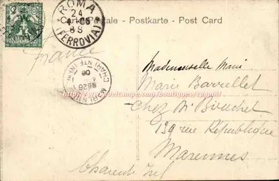 Fuente de Trevi — Roma — editor 'Ferrovie' n° 1200 — Reverso