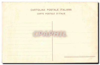 O sacrifício de Apolo — cena da Casa dei Vettii em Pompéia — Ed. E. Ragozino, Galleria Umberto I, Nápoles — Verso