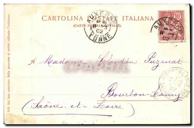 Piazza Barberini — Roma — Cartolina Postale Italiana — Verso