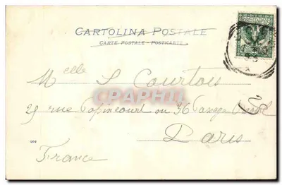 Como - Katedra — widok katedry i wieży z zegarem — Fotocromo Milano n°999 — Rewers