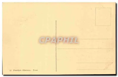 Rzym — Quirinale — widok z placu z obeliskiem i statuami — Fototipia Alterocca - Terni, n°77 — Rewers