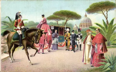 Cerimônia em Roma — Vista da basílica de São Pedro — n° 14
