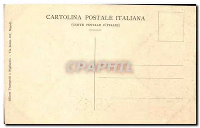 NAPOLI - Piazza S. Ferdinando — vue urbaine avec tramway et calèche — éditeur Tramonti & Migliaccio, n° 178-A — Rewers