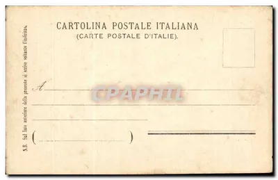Catânia — Piazza del Duomo — Cartolina Postale Italiana — Verso