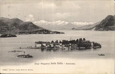 Isola Bella - Panorama — Lago Maggiore — Esclus. Luigi Grisoni, Stresa, n°00461