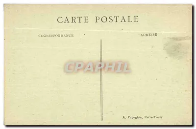 Azay-le-Rideau (Indre-et-Loire) — Zamek — Kominek Franciszka I — A.P. (wydawca) — Rewers