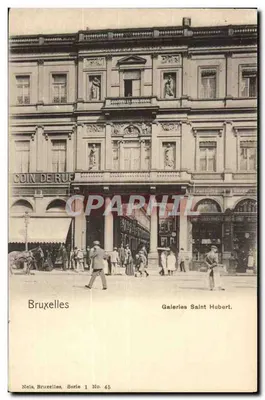 Bruxelas — Canto da Rue — Galerias Saint Hubert — Neis, Bruxelas, Série 1 No. 45