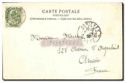 Bruxelas — A Igreja de Santa Gudula — Souvenir Gartrai Lury — Verso
