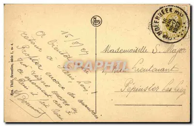 Menino Pisando — Bruxelas — Editor Thill, série 1, n° 4 — Verso