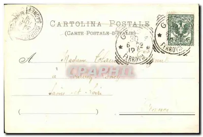 Gênova - Monumento a Cristoforo Colombo — editor N. CERI — Verso