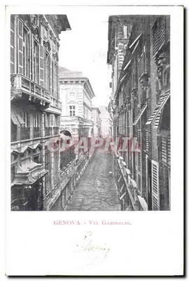 Gênova - Via Garibaldi — vista de rua — editor MTB, número de série não visível