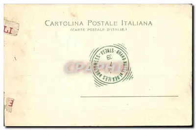 Vista de Stresa — Lago Maggiore — editor Cartolina Postale Italiana — Verso