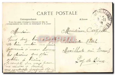 Clermont-Ferrand — Vercingétorix e a rua Blatin — Editor Franck Gorcet Tailleur — Verso