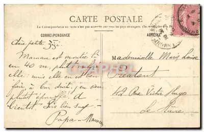 A Ascensão do Puy de Dôme — 91 — editor Bougét-Vidal, Clermont-Ferrand — Verso