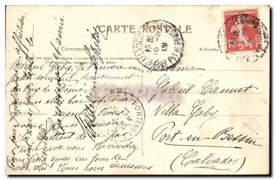 Puy-de-Dôme — Ensemble der Ruinen und des Observatoriums — Verlag: Puy-de-Dôme, n° 825 — Rückseite