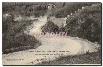 ओवर्न के सर्किट — गोर्डन बेनेट कप 1905 — बाराओ के पास बड़ा घुमाव — ल'हिरोंडेल, पेरिस
