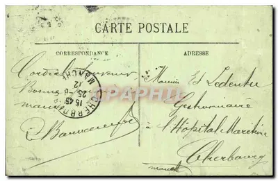 Auvergne — O Cume do Puy de Dôme e o Observatório — LL. — Verso