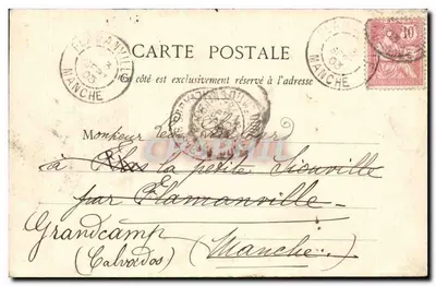 Clermont-Ferrand — Vista da cidade com igreja — editor E. Julliot, n° 20 — Verso