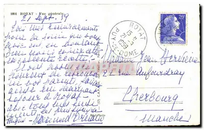 Royat — Widok ogólny — RéalPhoto, n° 1801 — Rewers