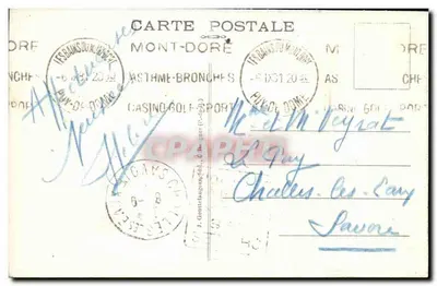 Mont-Dore — Ogólny widok — nr 1410 — Rewers