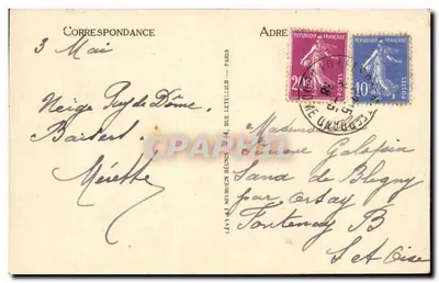 Clermont-Ferrand — Ogólny widok Montfujet — LL — Rewers